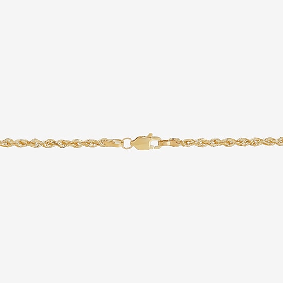 Solid 14K Gold Glitter Rope 18-30" 2.5mm Chain