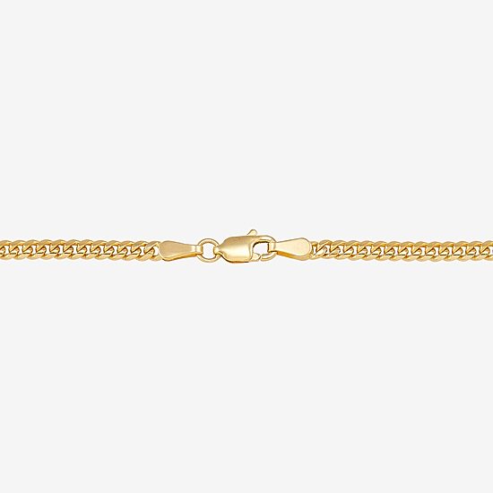 Unisex Adult 14K Gold 22 Inch Curb Chain Necklace