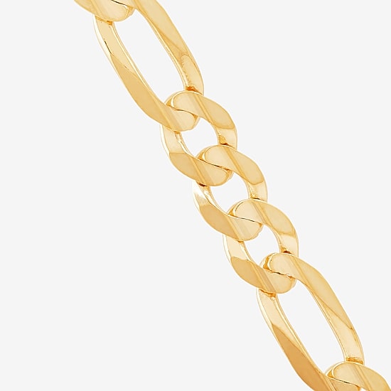 Mens 22 - 30 Inch 10K Gold Link Necklace
