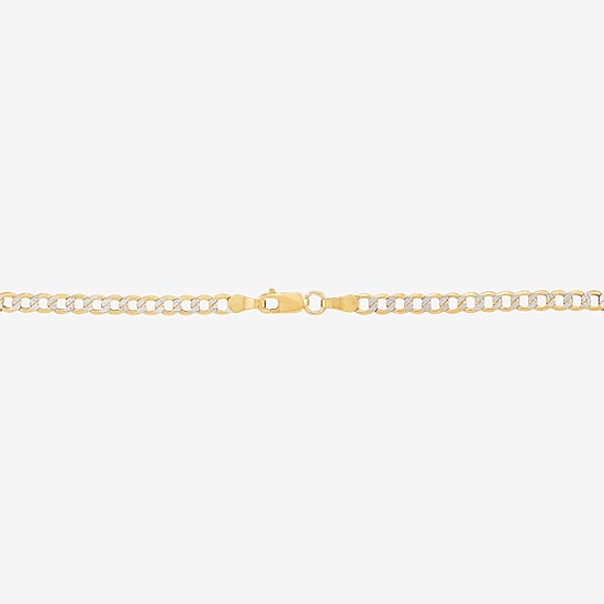 Unisex Adult 14K Gold 16 Inch Curb Chain Necklace