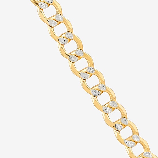 Unisex Adult 14K Gold 16 Inch Curb Chain Necklace