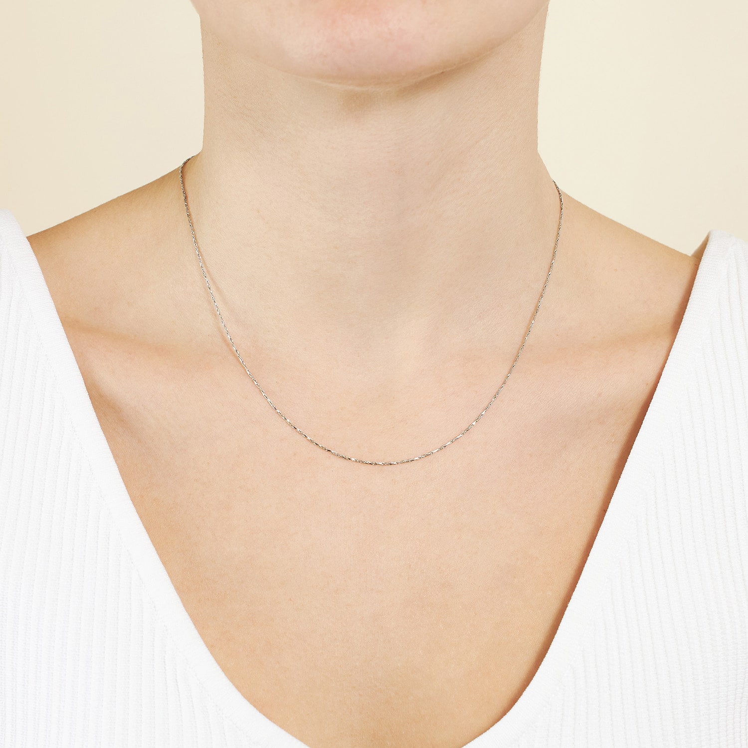 Silver Reflections Pure Over Brass 16-30" Chain Necklace