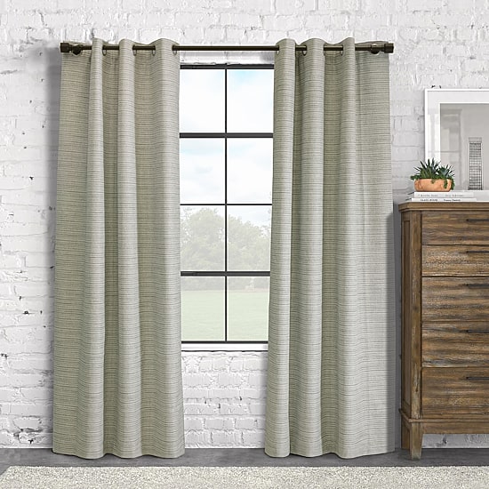 Thermaplus Gun Metal Cap Finial 1 IN Adjustable Curtain Rod
