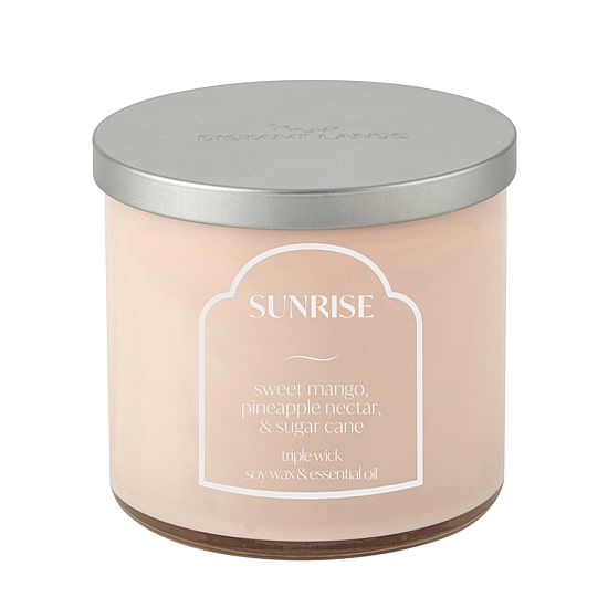 Distant Lands 14oz Sunrise 3-Wick Scented Jar Candle