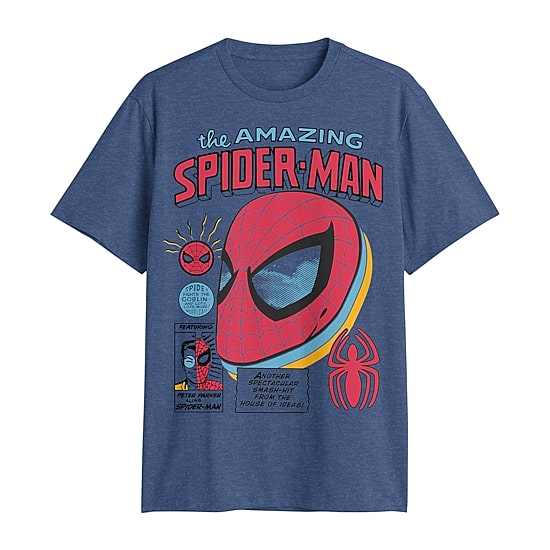 Mens Short Sleeve The Amazing Spiderman Graphic T-Shirt