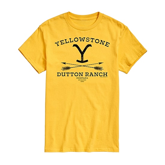 Mens Short Sleeve Yellowstone Graphic T-Shirt