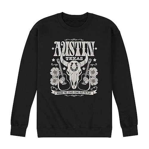 Novelty Mens Crew Neck Long Sleeve Sweatshirt, Large, Black
