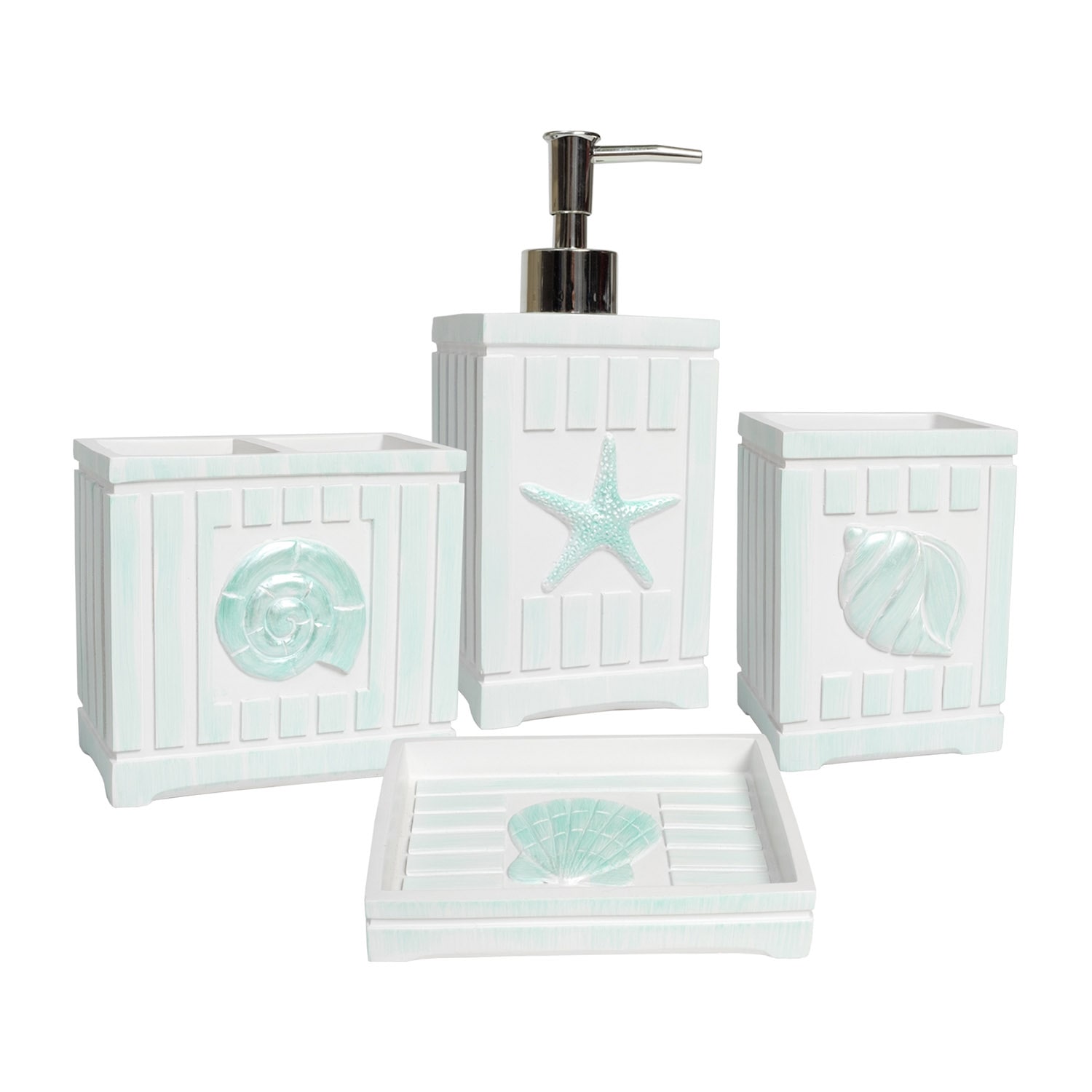 Sweet Home Collection Beach 4-pc. Bath Accessory Set