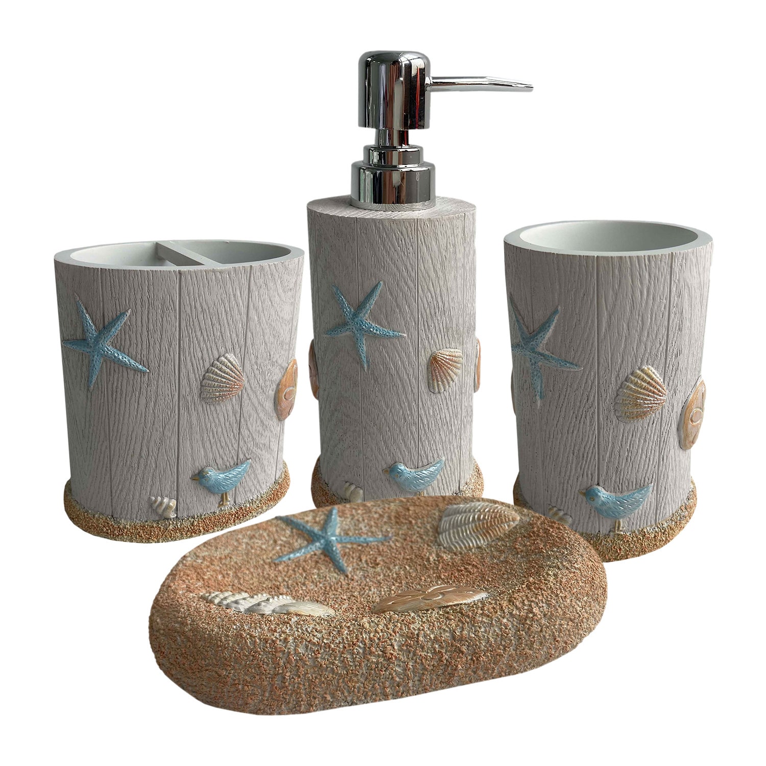 Sweet Home Collection Ocean 4-pc. Bath Accessory Set
