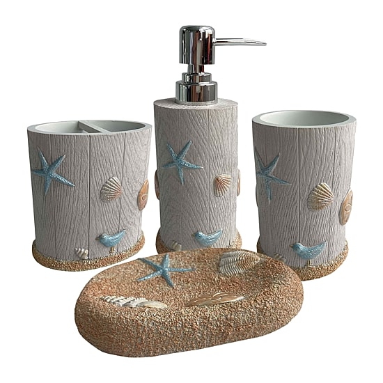 Sweet Home Collection Ocean 4-pc. Bath Accessory Set