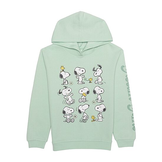 Little & Big Kid Girls Long Sleeve Peanuts Snoopy Fleece Hoodie