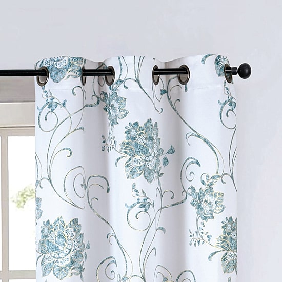 Regal Home Hendrix Grommet Top Blackout Set of 2 Curtain Panel