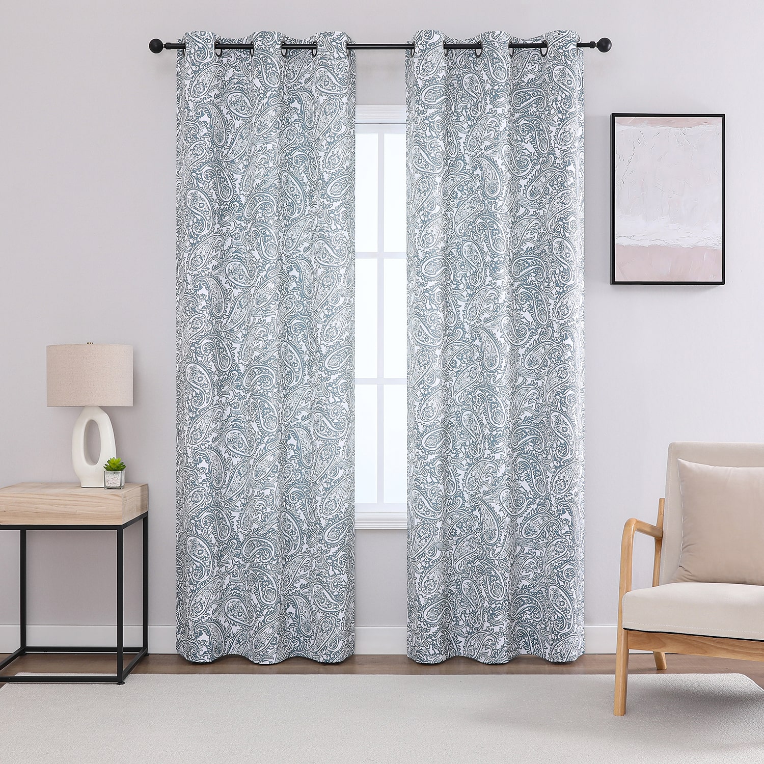 Regal Home Hardy Grommet Top Blackout Set of 2 Curtain Panel