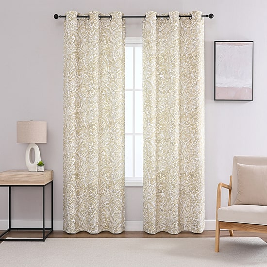 Regal Home Hardy Grommet Top Blackout Set of 2 Curtain Panel