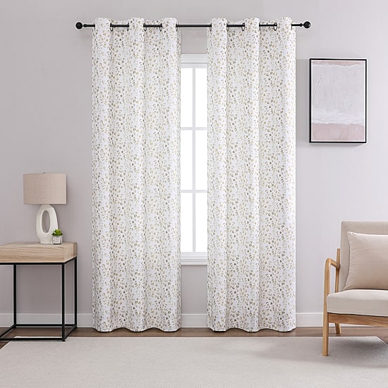 Regal Home Colin Grommet Top Blackout Set of 2 Curtain Panel