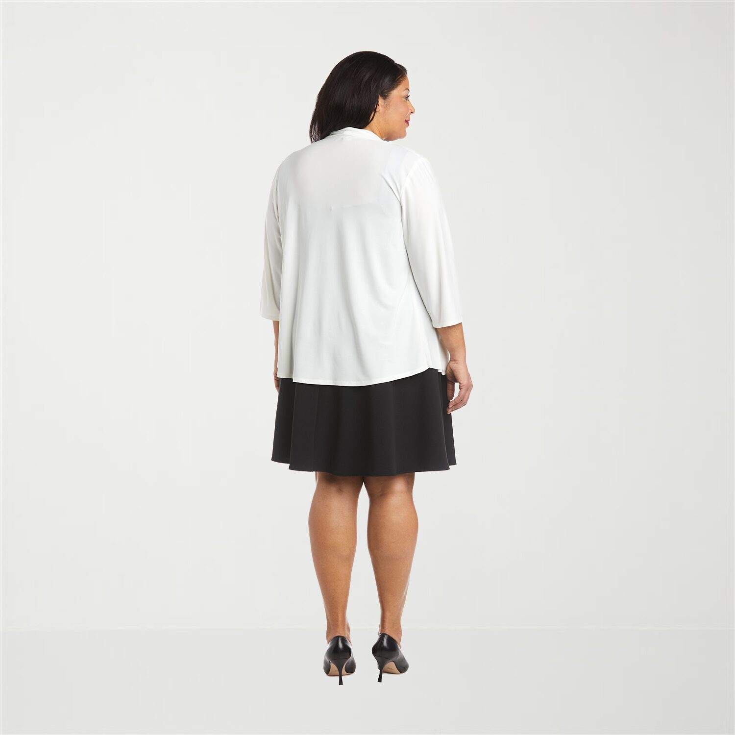 R & M Richards Womens 3/4 Sleeve Shrug Plus