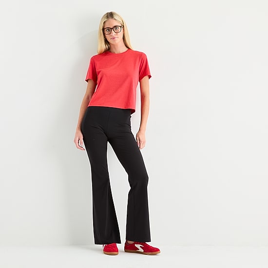 Xersion EverUltra Womens Mid Rise Bootcut Yoga Pant