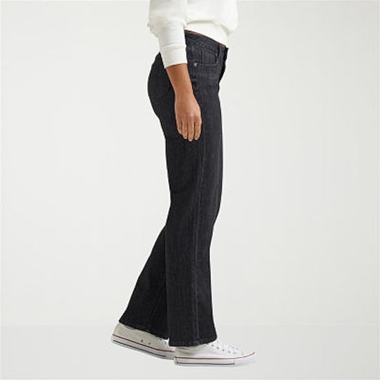 Lee Legendary Womens Mid Rise Stretch Fabric Relaxed Fit Jean