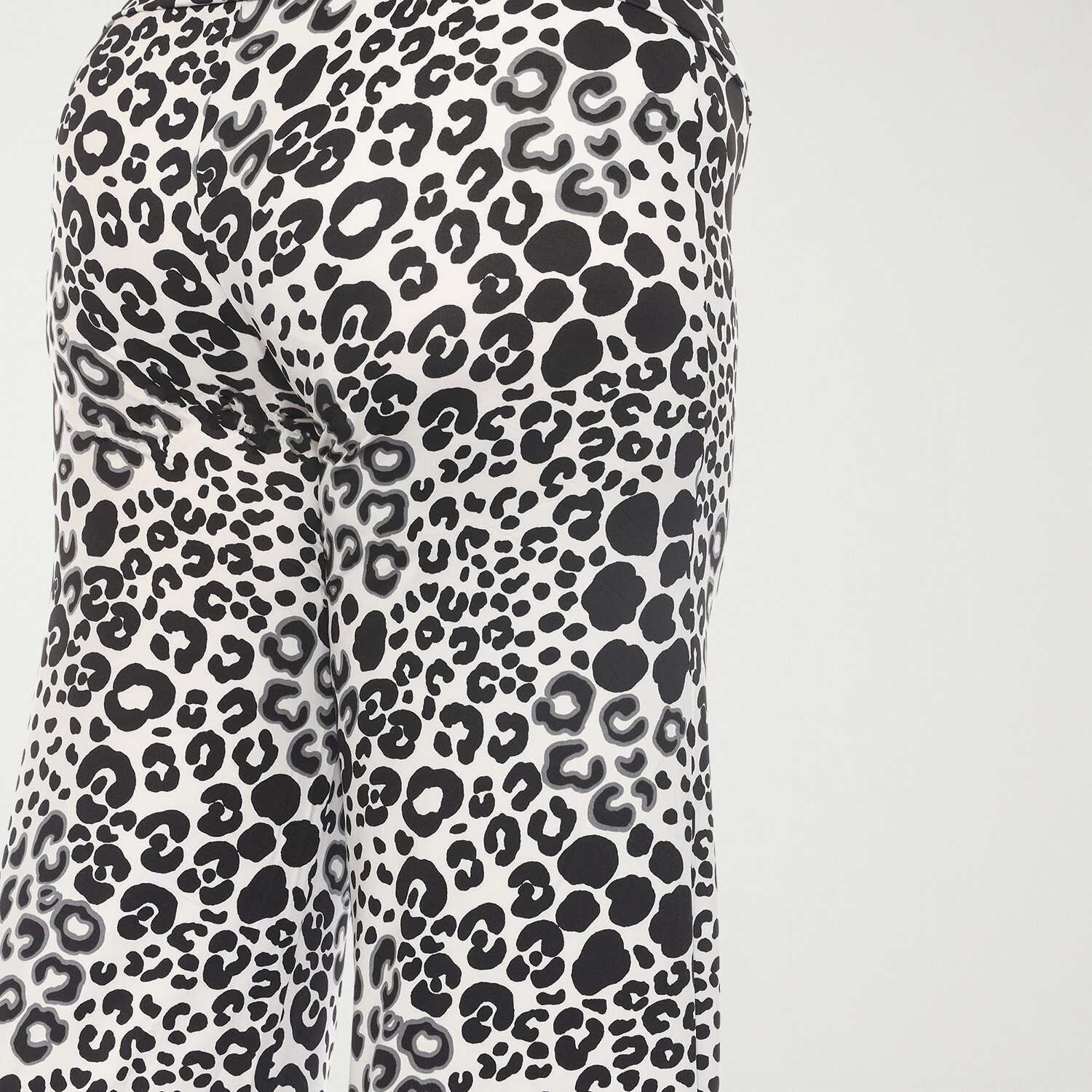 White Mark Womens Plus Mid Rise Wide Leg Palazzo Pant
