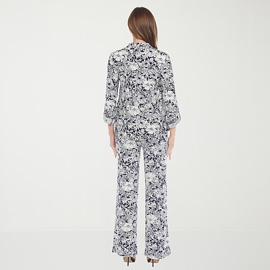 White Mark 2-pc. Floral Pant Set