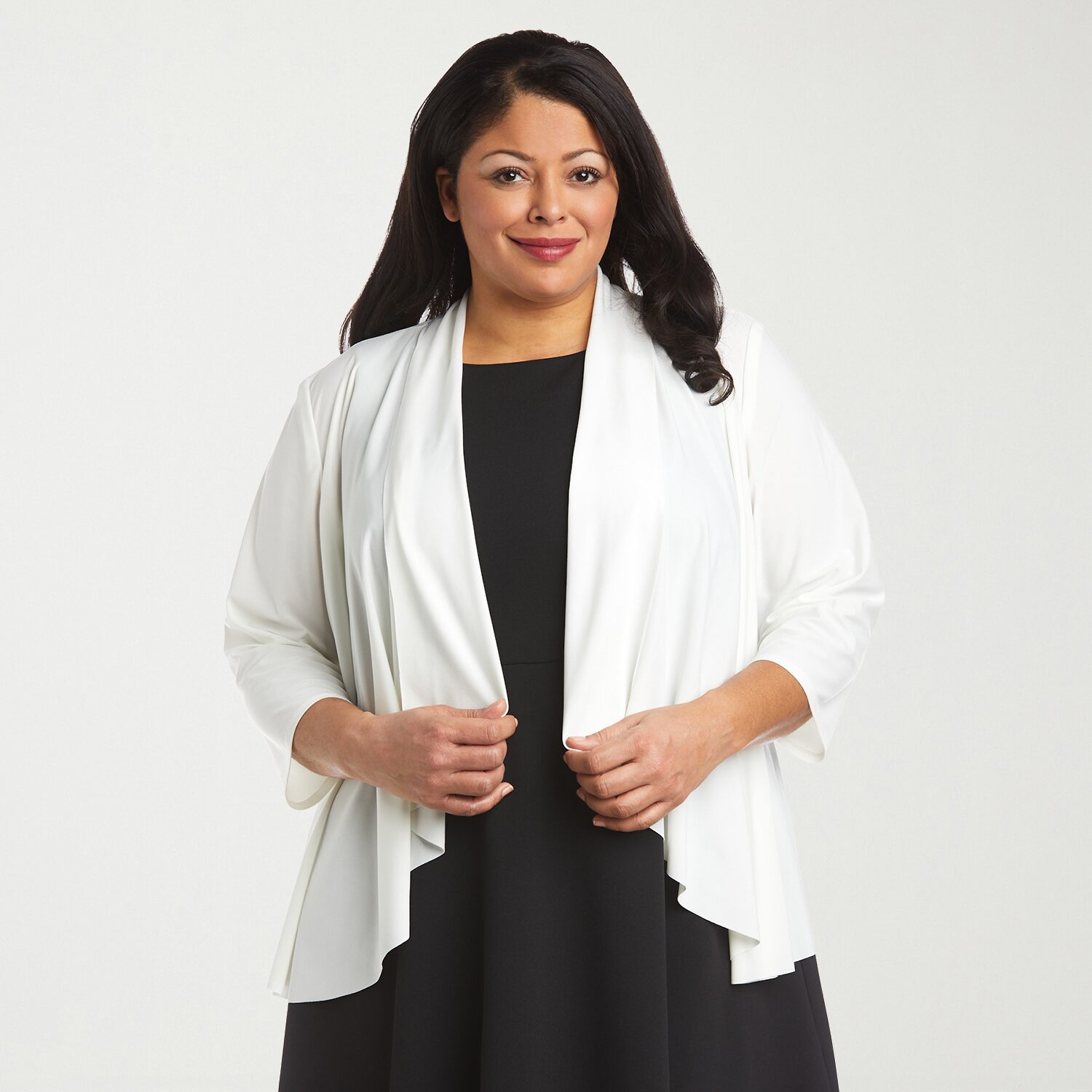 R & M Richards Womens 3/4 Sleeve Shrug Plus