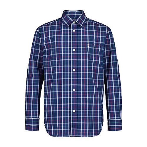 IZOD Little & Big Kid Boys Point Collar Long Sleeve Dress Shirt, Xx-small (4-5), Blue
