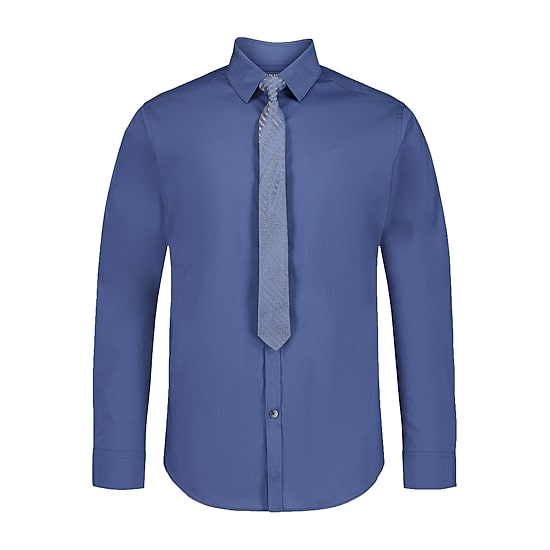 Van Heusen Little & Big Kid Boys Long Sleeve Point Collar Shirt + Tie Set