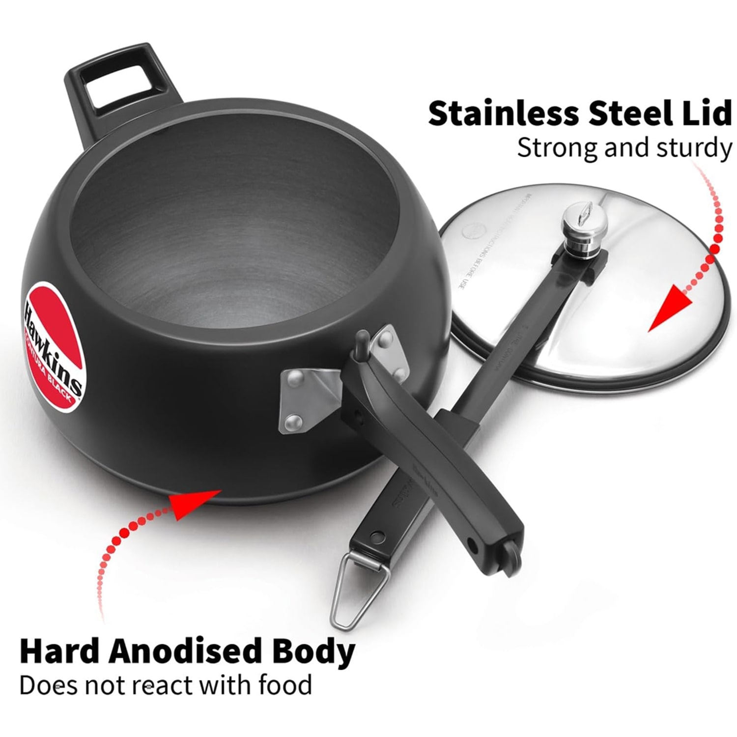 Hawkins Contura 5 Liter Stovetop Pressure Cooker