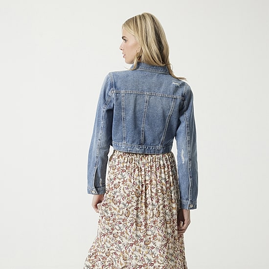 JS Jessica Simpson Womens Denim Midweight Jacket
