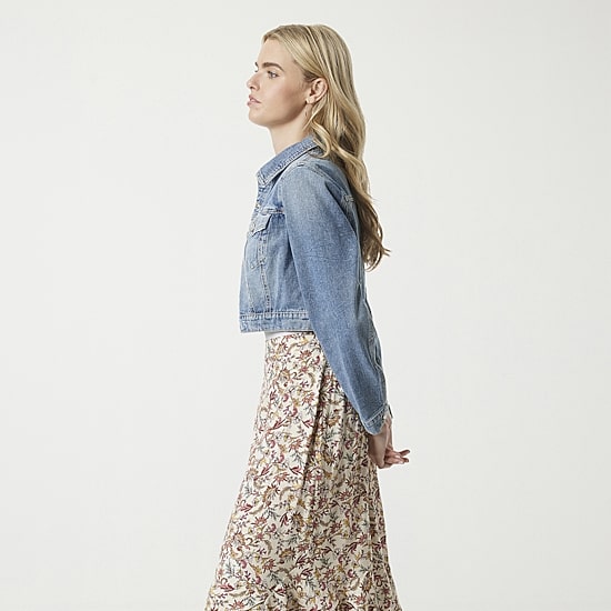 JS Jessica Simpson Womens Denim Midweight Jacket