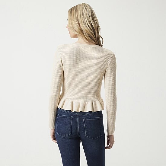 JS Jessica Simpson Womens Round Neck Long Sleeve Pullover Sweater