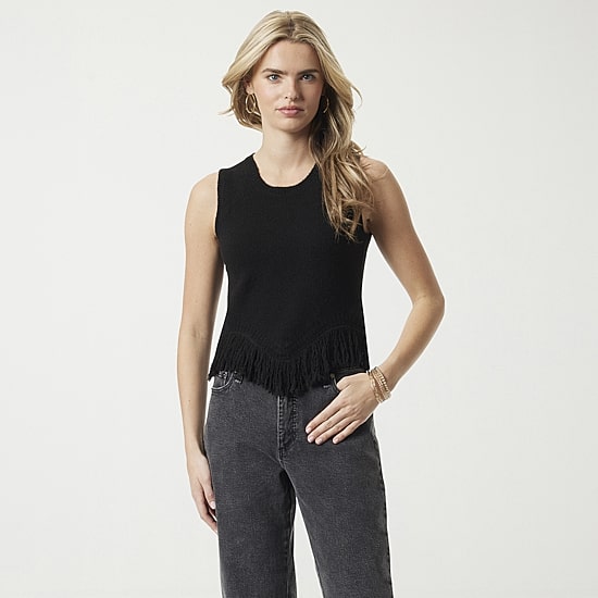 JS Jessica Simpson Womens Crew Neck Sleeveless Pullover Sweater