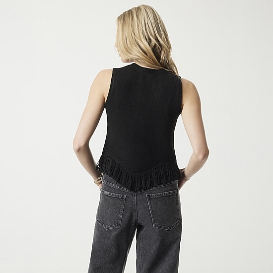 JS Jessica Simpson Womens Crew Neck Sleeveless Pullover Sweater