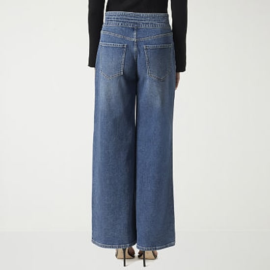 JS Jessica Simpson Womens High Rise Wide Leg Jean