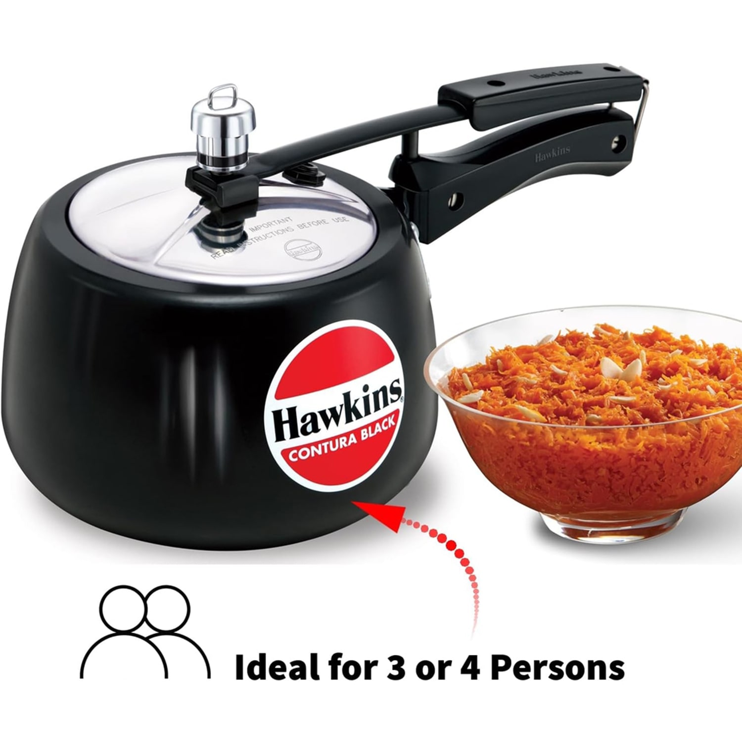 Hawkins Contura Liter Stovetop Pressure Cooker