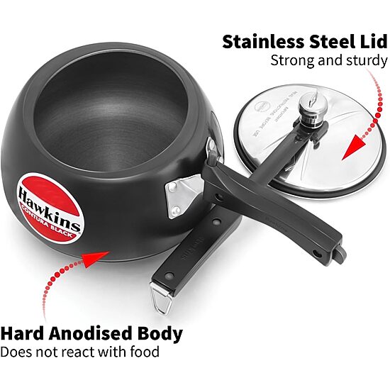 Hawkins Contura 3 Liter Stovetop Pressure Cooker