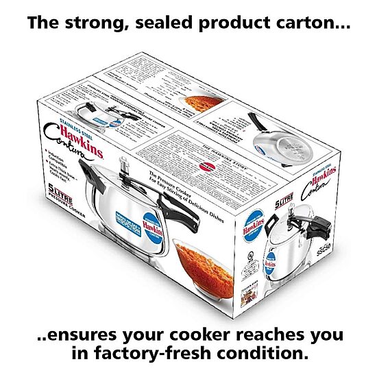 Hawkins Stainless Steel tri-Ply 5 Liter Pan