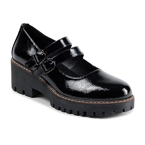 Dirty Laundry All Night Womens Round Closed Toe Mary Jane Shoes In Black