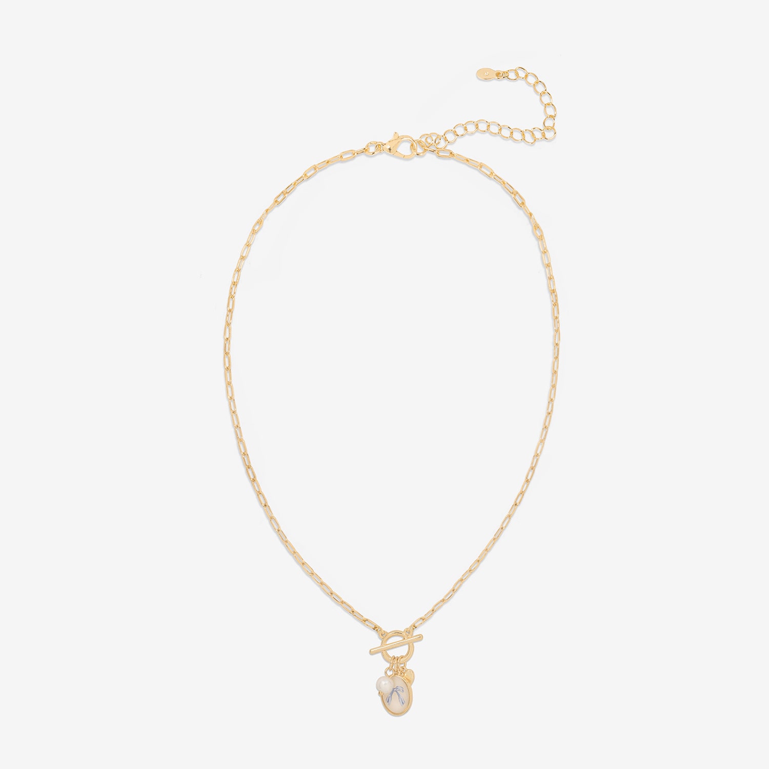 Bijoux Bar Delicates Womens Inch Link Chain Necklace