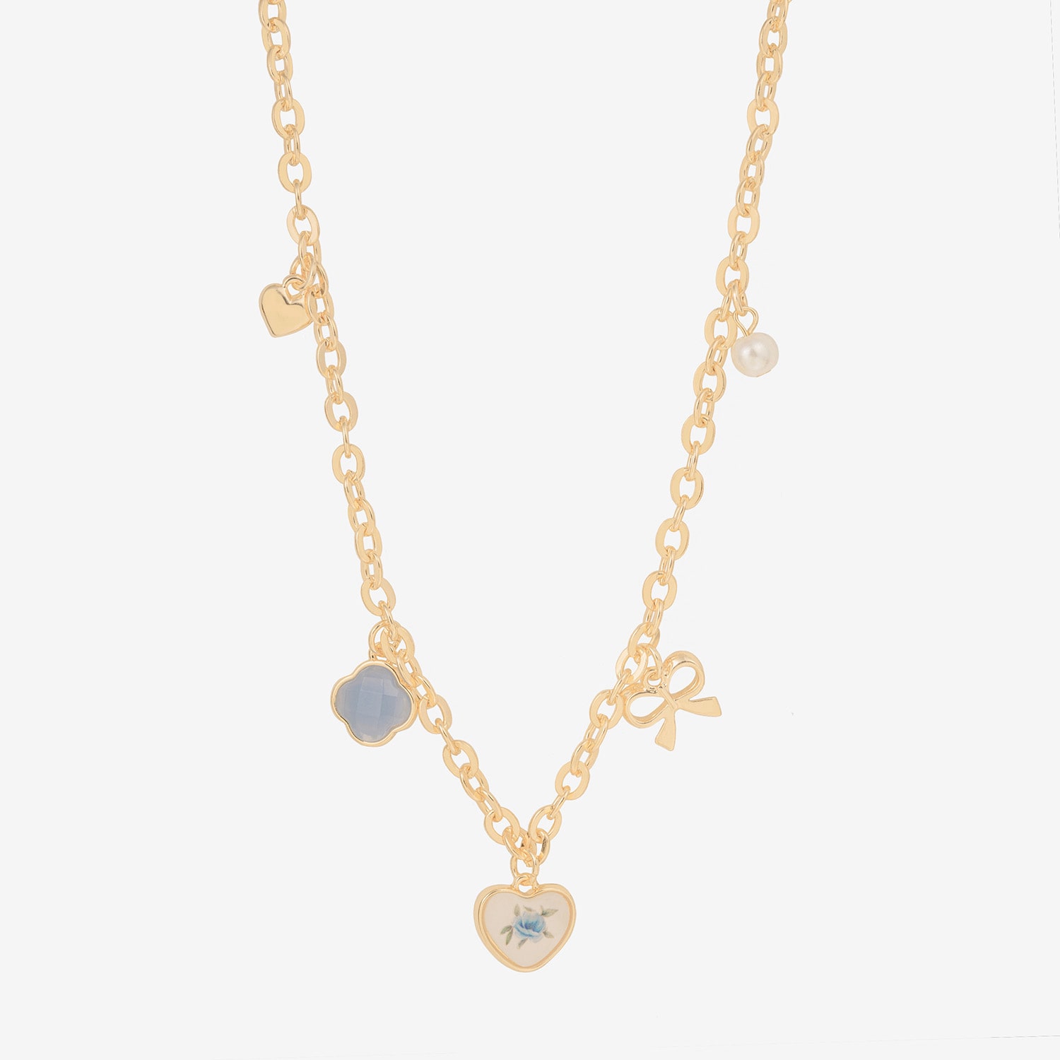 Bijoux Bar Womens 16 Inch Link Chain Necklace