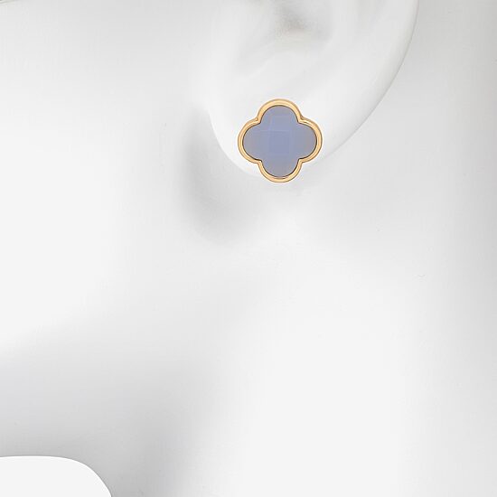 Bijoux Bar Delicates 10.4mm Clover Stud Earrings
