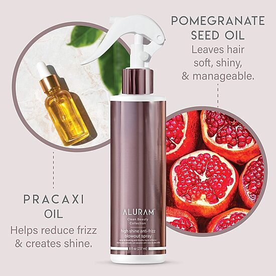 Aluram High Shine Anti Frizz Blowout Spray Hair Spray 8 oz.