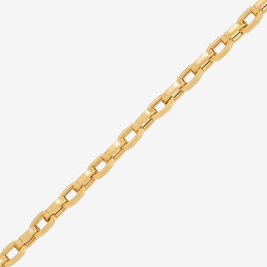 Bonded Brilliance Unisex Adult 14K Gold Bonded With Sterling Silver 22 Inch Link Chain Necklace