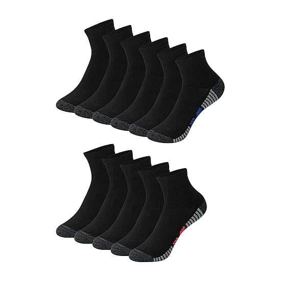 Hanes Little & Big Kid Boys Breathable 10+1 Bonus Pairs Quarter Ankle Socks