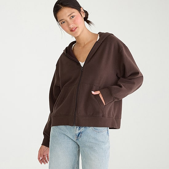 AEROPOSTALE Womens Juniors Long Sleeve Zipper Hoodie