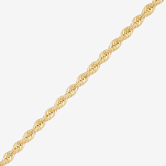 Bonded Brilliance Unisex Adult 14K Gold Bonded With Sterling Silver 22 Inch Rope Chain Necklace