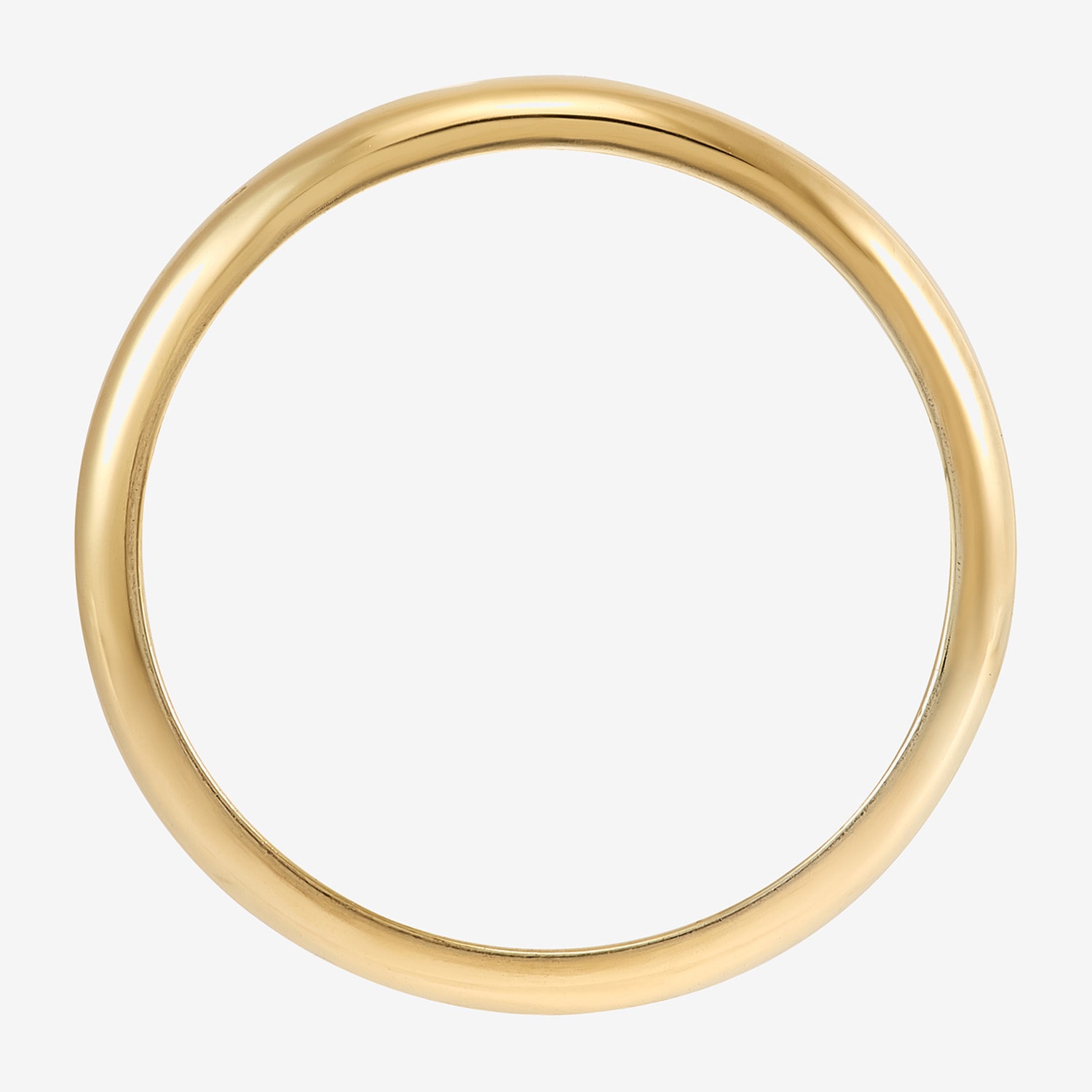 Bonded Brilliance Womens 3MM 14K Gold Over Silver Band