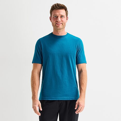 Xersion Mens Round Neck Short Sleeve Active T-shirt In Blue