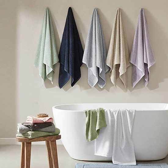 Madison Park Spa Waffle 6-pc. Quick Dry Bath Towel Set