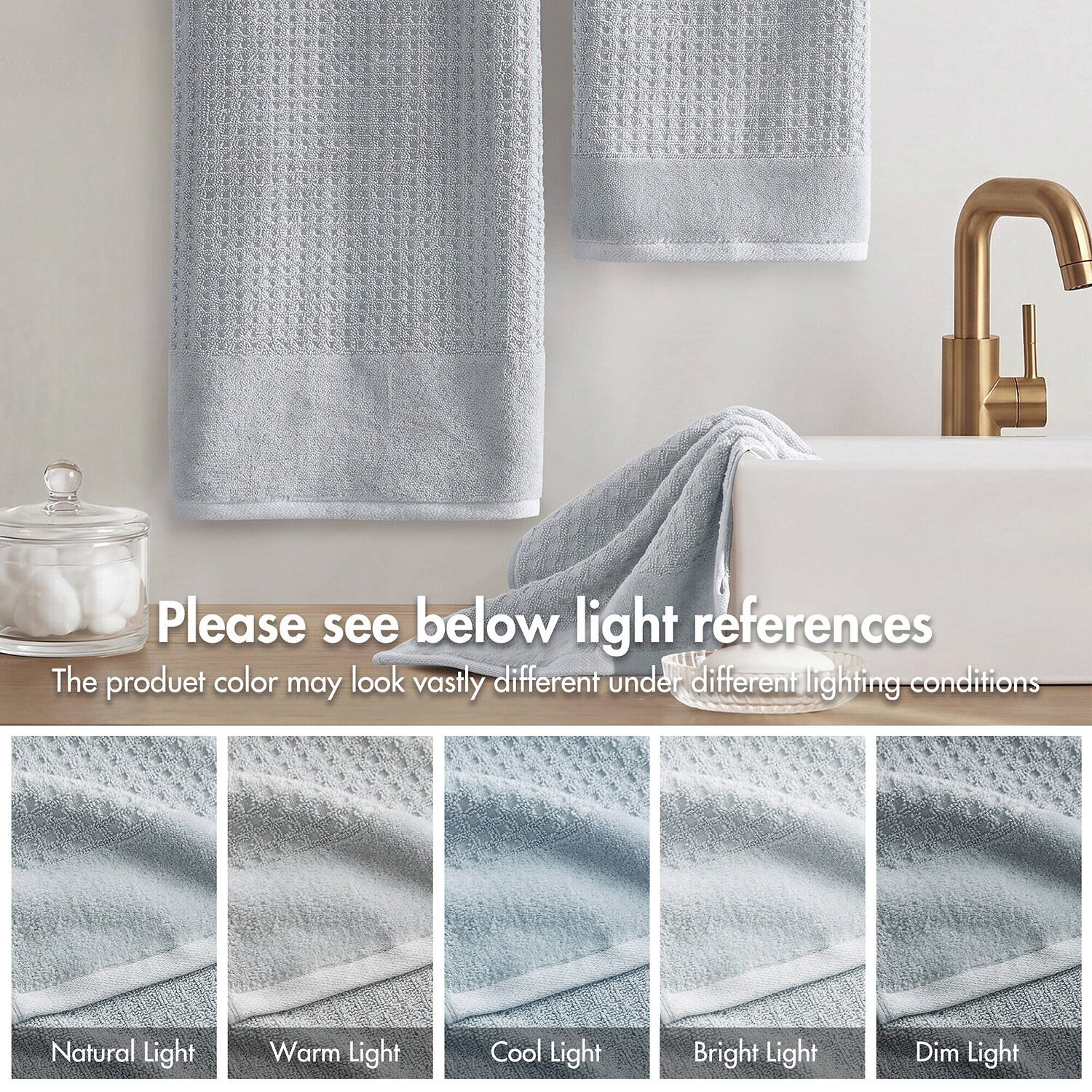 Madison Park Spa Waffle 6-pc. Quick Dry Bath Towel Set